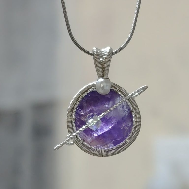 Handmade Raw Stone Wire-Wrapped Pendant Necklace - Artisanal Luxury Statement, Coveted Social Media Sensation & Timeless Keepsake